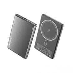 Wekome WEKOME WP-30 Mecha Series Ultra Thin - Power bank indukcyjny 5000 mAh Fast Charging PD 20W MagSafe (Tarnish)