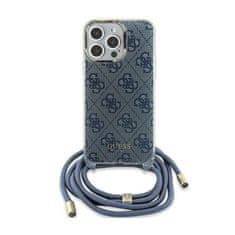 Guess Guess Crossbody Cord 4G Print - Ohišje za iPhone 15 (modro)