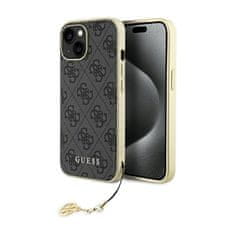 Guess Zbirka Guess 4G Charms - Ohišje za iPhone 15 (sivo)