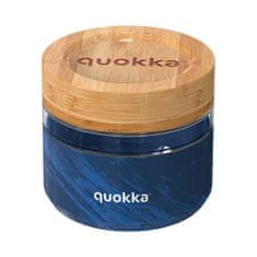 QUOKKA Quokka Deli Food Jar - steklena posoda za hrano / škatla za kosilo 500 ml (lesena tekstura)