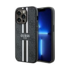 Guess Guess 4G Printed Stripes MagSafe - Ohišje za iPhone 15 Pro (črno)