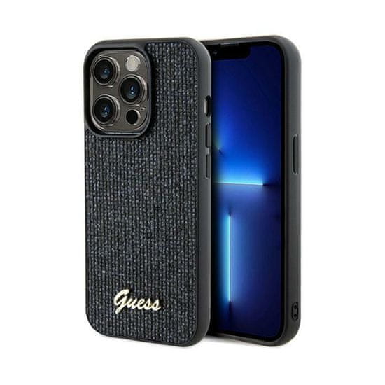 Guess Guess Disco Metal Script - Ohišje za iPhone 13 Pro Max (črno)