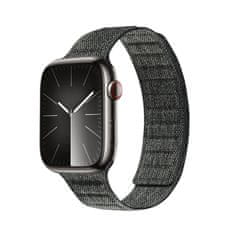 Crong Crong Melange - Magnetni trak za Apple Watch 42/44/45/49 mm (črn melanž)