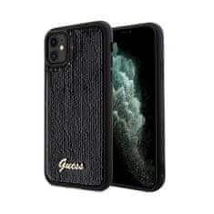 Guess Guess Sequin Script Metal - Ohišje za iPhone 11 (črno)