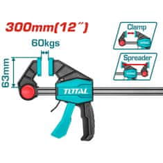 Total Hitra mizarska spona 300mm/IND (THT1340602)