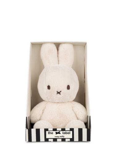  Bon Ton Toys Miffy Cozy zajček mehka igrača, 23 cm, svetlo siva 