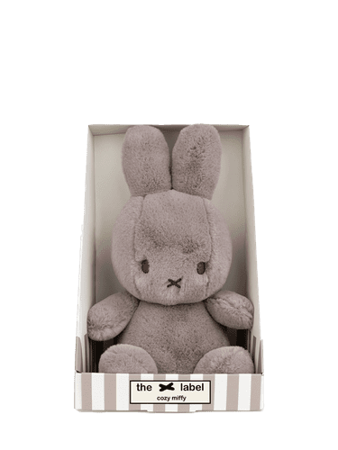  Bon Ton Toys Miffy Cozy zajček mehka igrača, 23 cm, rjavo-siva 