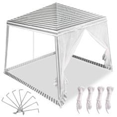 WOWO Garden Gazebo 3X3m - Bel komercialni vrtni šotor 3X3m za zabave