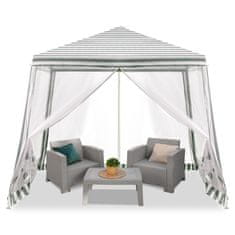 WOWO Garden Gazebo 3X3m - Bel komercialni vrtni šotor 3X3m za zabave