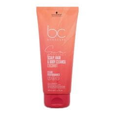 Schwarzkopf Prof. BC Bonacure Sun Protect Scalp, Hair & Body Cleanse Coconut 200 ml šampon za lase izpostavljene soncu za ženske