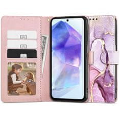 Tech-protect Wallet knjižni ovitek za Samsung Galaxy A55 5G, marble