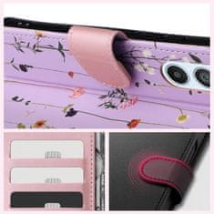 Tech-protect Wallet knjižni ovitek za Samsung Galaxy A35 5G, garden violet