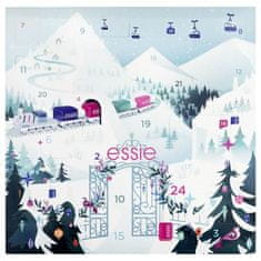 Essie Nail Polish Express Train Advent Calendar Set lak za nohte 8 x 13,5 ml + lak za nohte 1 x 10 ml + lak za nohte 14 x 5 ml + odstranjevalec laka za nohte 25 ml