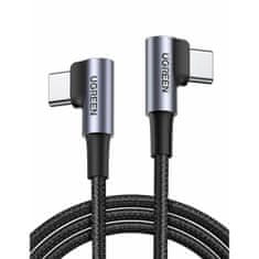 Ugreen US323 kotni kabel USB-C, 1m, črn
