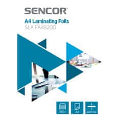 SENCOR Folija za laminirni stroj Sencor SLA FA4B200 Folija A4 200mic 100pcs