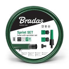 Bradas Vrtna cev 20m, 1/2" SPRINT + 4 dodatki BR-WFS1/220SET