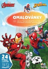 Pobarvanka A4 z nalepkami MARVEL