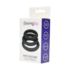 Loving Joy KOMPLET EREKCIJSKIH OBROČKOV Loving Joy Thick Silicone