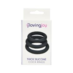 Loving Joy KOMPLET EREKCIJSKIH OBROČKOV Loving Joy Thick Silicone