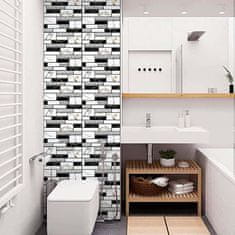 Netscroll 3D Samolepilne stenske nalepke z izgledom marmorja (10 kosov), 30x30 cm, enostaven nanos, dodajte domu pridih svežine in luksuza, StickMarble