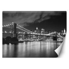 shumee Stenska poslikava, Brooklynski most ponoči New York - 100x70