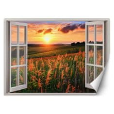 shumee Stenska poslikava, Okno s pogledom na sončni zahod - 140x100
