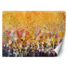 shumee Stenska poslikava, travniške rože, barvita abstrakcija - 100x70