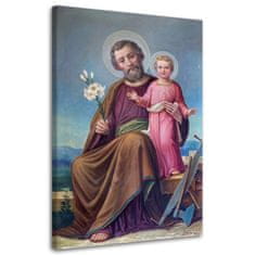 shumee Slika na platnu, sv. Jožef z Jezusom Rožnavim - 60x90