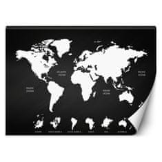 shumee Stenska poslikava, Črno-beli zemljevid sveta - 150x105