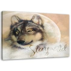 shumee Slika na platnu, Wolf Animals Stay Wild - 120x80