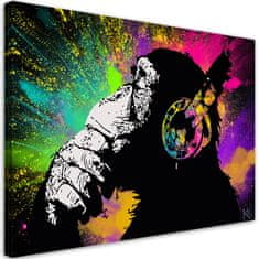 shumee Slika na platnu, Banksy pisana opica - 60x40
