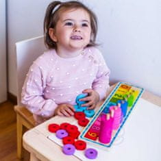 WOOPIE Montessori sestavljanke Štetje in barve 56 kosov.