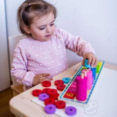 WOOPIE Montessori sestavljanke Štetje in barve 56 kosov.