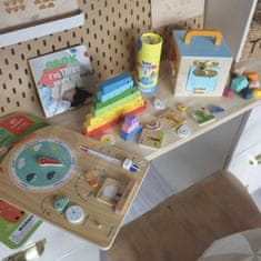 Tooky Toy Tooky Toy Montessori Izobraževalna sestavljanka Uganka za štetje Tabela Weatherboard 6v1 od 3 let