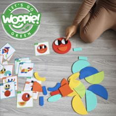 WOOPIE Montessori lesena sestavljanka 40 ponovljivih vzorcev 55 el. FSC certifikat