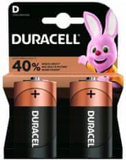 Duracell Alkalna baterija Basic 2 kosa (D)