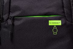 Q-Connect nahrbtnik za prenosni računalnik, recikliran, črn