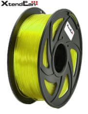 XtendLan PLA filament 1,75mm prozorno rumen 1kg