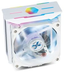 Zalman Zalmanov procesorski hladilnik CNPS10X OPTIMA II / 120 mm ventilator RGB / toplotna cev / PWM / višina 160 mm / za AMD in Intel / bel