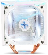 Zalman Zalmanov procesorski hladilnik CNPS10X OPTIMA II / 120 mm ventilator RGB / toplotna cev / PWM / višina 160 mm / za AMD in Intel / bel