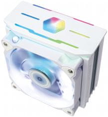 Zalman Zalmanov procesorski hladilnik CNPS10X OPTIMA II / 120 mm ventilator RGB / toplotna cev / PWM / višina 160 mm / za AMD in Intel / bel