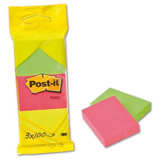 Post-It Listki - barvni, 51,0 x 38,0 mm