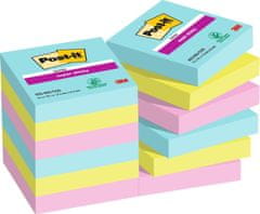 Post-It samolepilni lističi Super Sticky COSMIC - 47,6x47,6 mm, 12 kosov