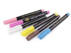 Akrilni marker / marker, set 6, 1-2 mm - mix