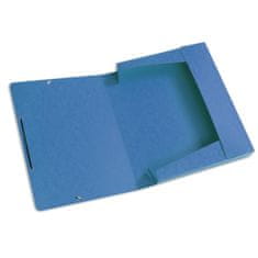 HIT Pisarniška škatla za datoteke z gumijastim trakom, A4, modra