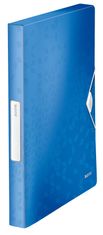 Leitz Škatla za dokumente z gumico WOW - A4, kovinsko modra