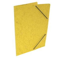 HIT Pisarniške mape z elastičnim trakom, brez zavihkov, A4, rumene barve, 20 kosov