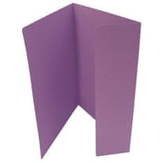 HIT Papirnate mape z enim zavihkom Office - A4, vijolične barve, 100 kosov