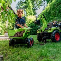 Falk Traktor na pedala CLAAS AVEC, zelene barve s prikolico, od 3 let