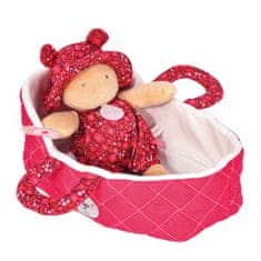 Doudou Lutka Jolijou v roza torbici 20 cm